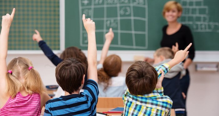 una classe di scuola primaria