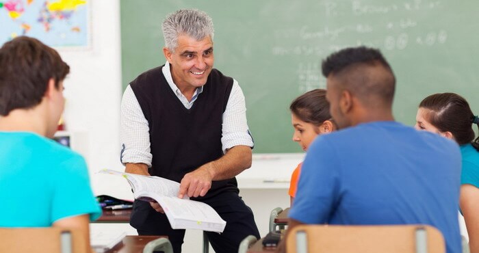 una classe di scuola secondaria di secondo grado